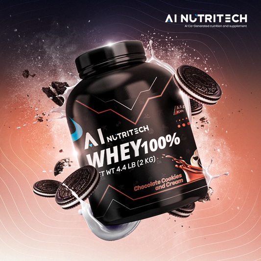 100% WHEY Protein-Chocolate Cookies and Cream
